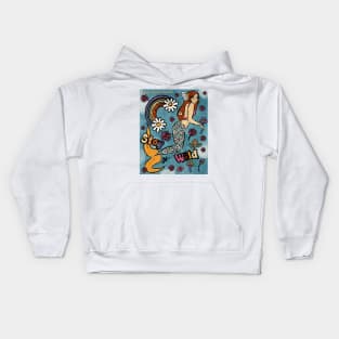 Stay Wild 70s Mermaid Kids Hoodie